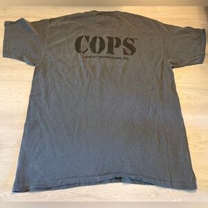 Vintage Langley Production COPS Official Merchandise T Shirt Sz Lg Retro Tv Show